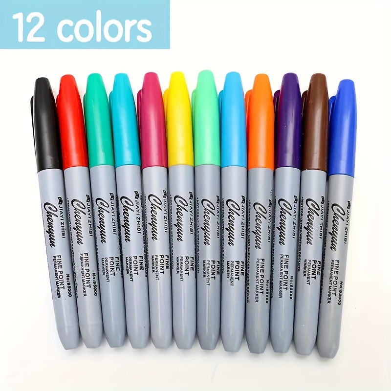 

12pcs Tip Markers - & Long-, For , , And Use