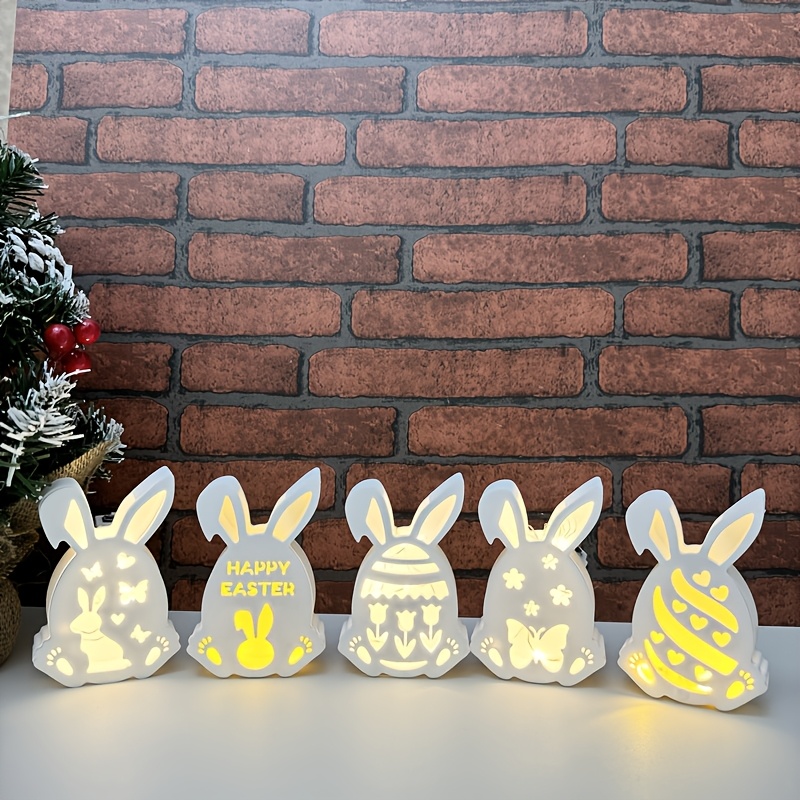 

Diy Easter Rabbit Hollow Ornament Silicone Mold, Rabbit Plaster Mold, Crystal Drip Mold