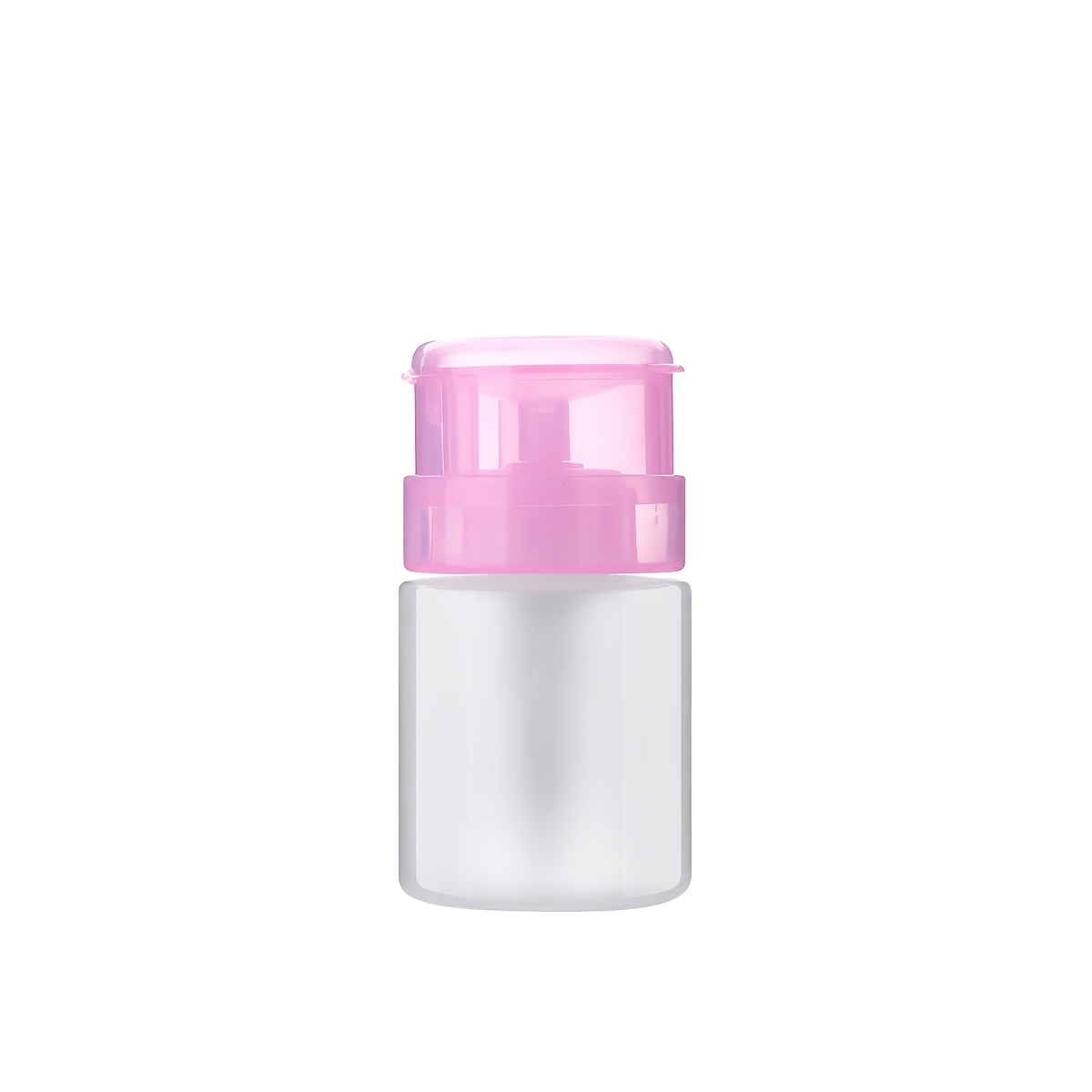 TEMU Botella dispensadora rosa recargable con bomba de a presión, para quitaesmalte, , alcohol y agua desmaquillante - Envase recargable de tamaño de