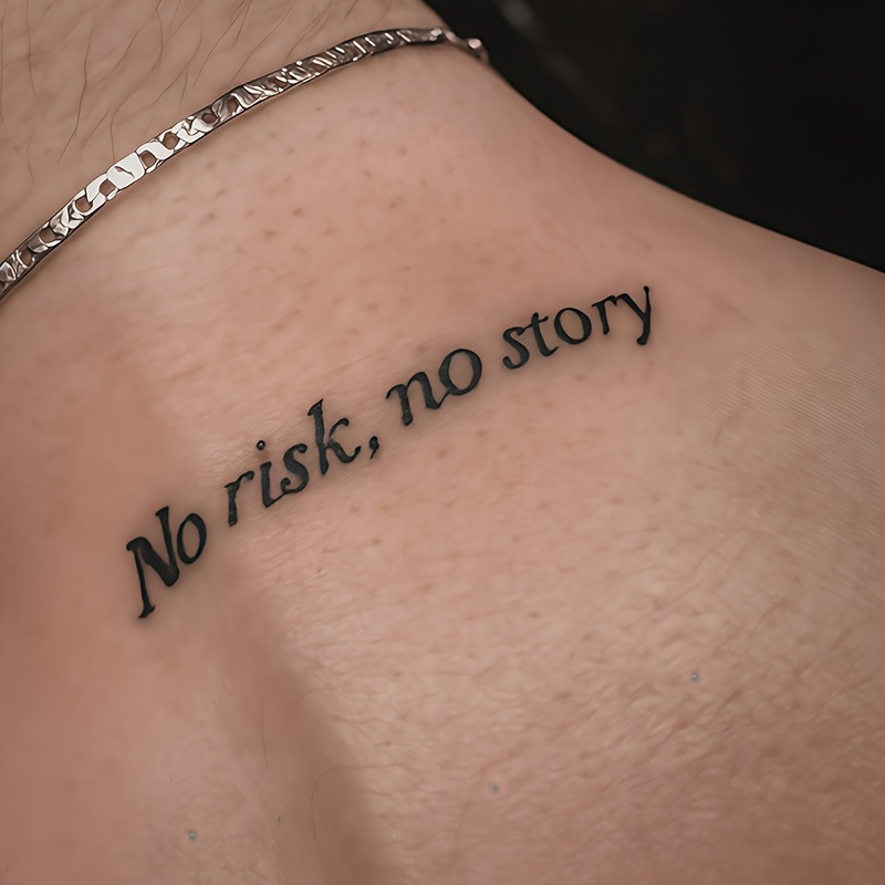 TEMU Full Of Dangers, But That's Where Begin. 2pcs Herbal Temporary Tattoo Stickers, Realistic And Long-lasting, Waterproof And Friction-resistant,