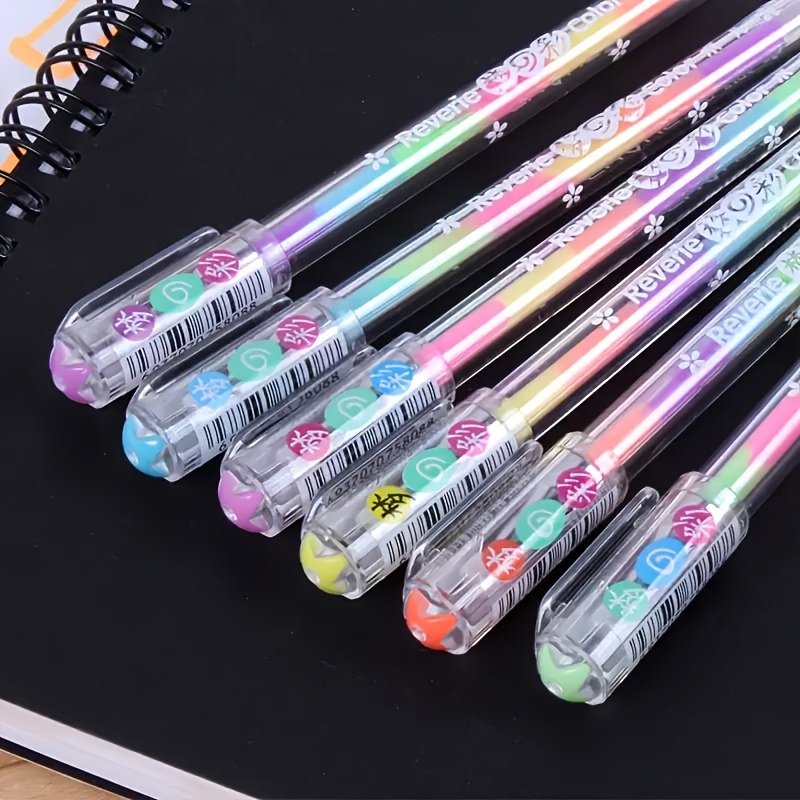 

6pcs Ballpoint - 6 In 1, , Snap Cap, - For Diy Scrapbooking &