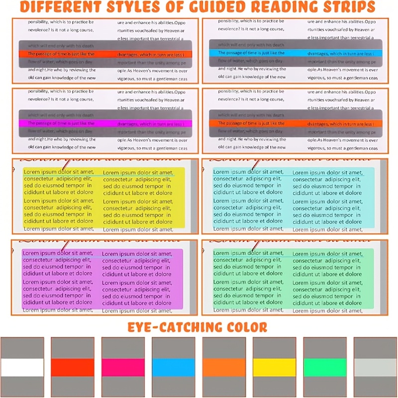 dyslexia reading rulers sold on Temu Australia