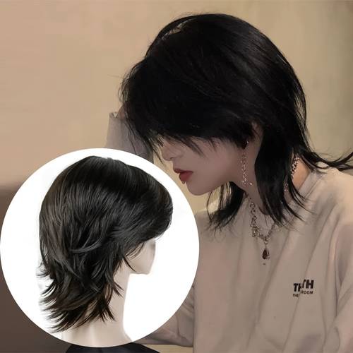 1 peluca vintage mullet, peluca de cabello para hombre, peluca de hombre estilo años 20, peinado punk rock para fiestas, uso , disfraces de halloween, peluca larga