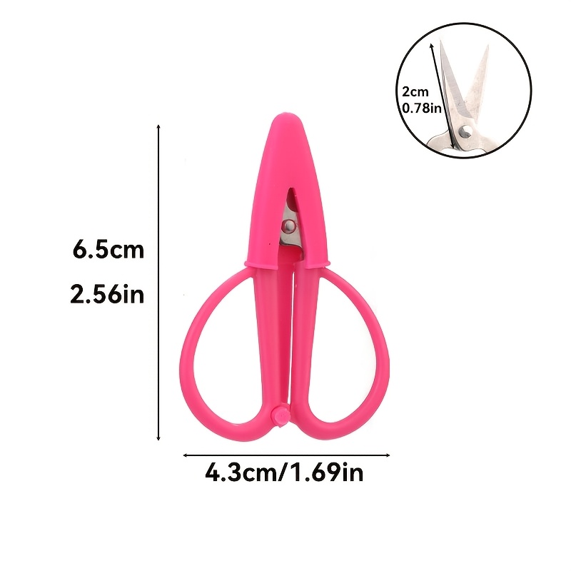 TEMU Mini Scissors With Protective Sheath, Sewing Scissors Suitable For Crafting, Sewing, Embroidery, And Handicraft Tools