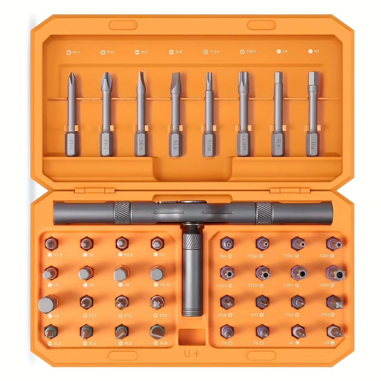 

42-in-1 Screwdriver Kit, Aluminum Alloy Material, Ratchet Magnetic, Diy Combination Soft Shaft, Suitable For Furniture , Electrical Repair, Bicycle Tools, Orange