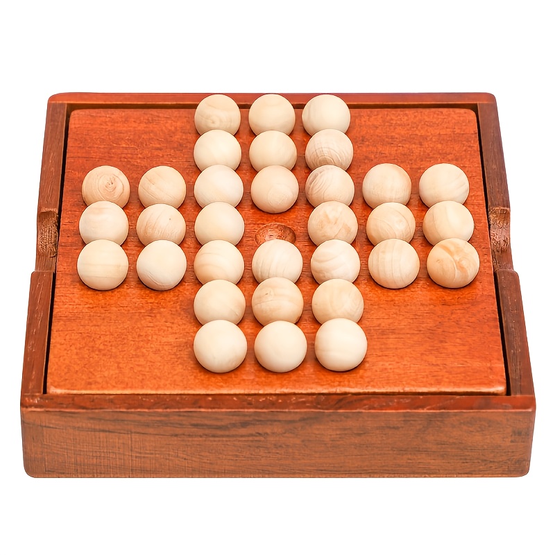 Image of 1pc Wooden Independent Single Chess Beneficial Intelligence Tabletop Game Classical Chess Chess Toy