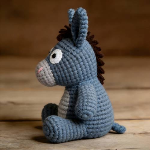 donkey plush animal plush crochet pattern set beginner friendly amiqurumi crochet kit crochet material kit for advanced and beginners keychains and bag charms crochet set creative diy crochet high definition pattern