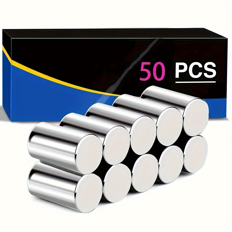 

50pcs Ultra-strong Neodymium Magnets, 3x10mm - Fridge, Whiteboard & Office Use By Xiongchuci