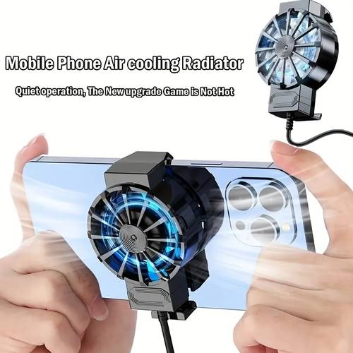 enfriador portátil para teléfono, accesorio de enfriamiento externo para iphone y smartphones - 1 pieza, ventilador enfriador para teléfono, control de del dispositivo, diseño compacto, dispositivo de enfriamiento de usb, para