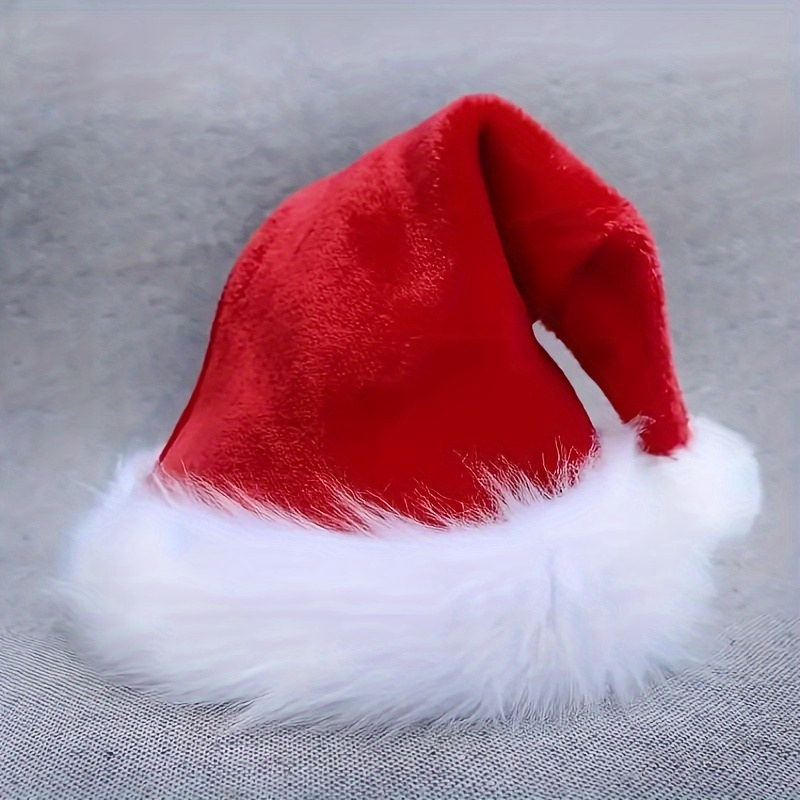 

Festive Red Velvet Santa Hat: Perfect For Holiday Parties - No Feathers, Just Hand Wash