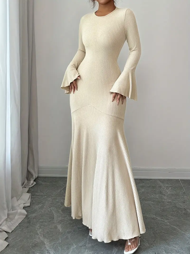 nude winter dress Jovani 23950 - Long Sheath Dress