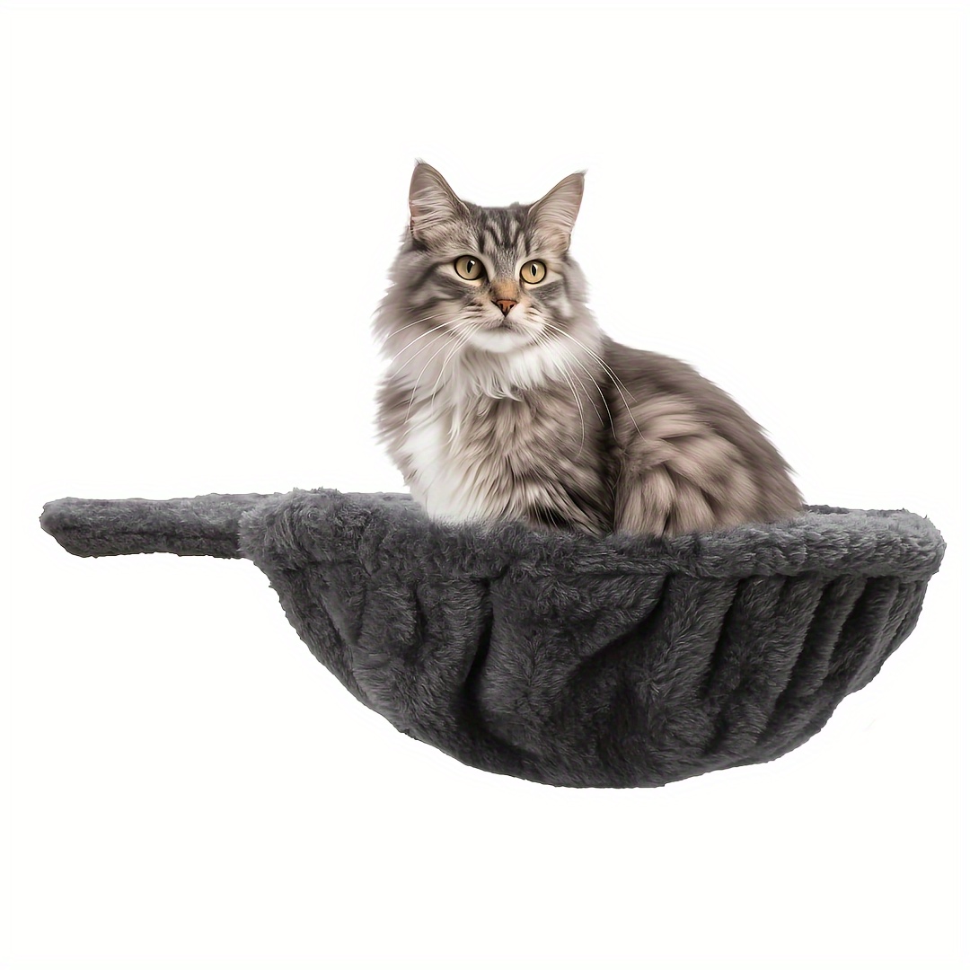 

Cozy 12.4" Plush Cat Bed - Soft Polyester, Easy-to- With Screw Accessories, Ideal For Indoor/outdoor Cat Climbing Frames