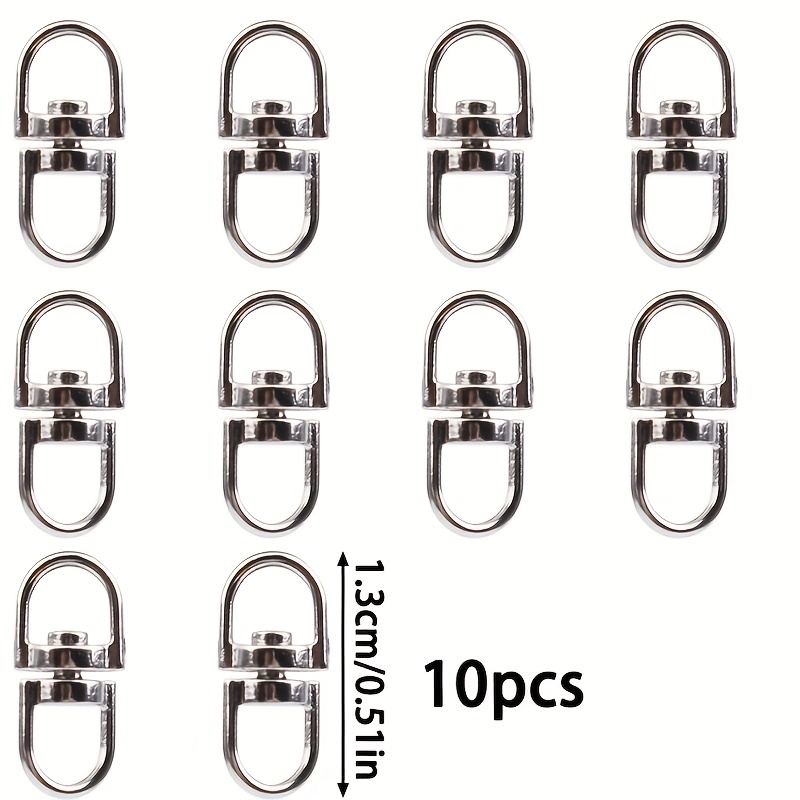 Lanyard Swivel Snap Hooks Heavy Duty Metal Key Chain Hooks, Claw Clasps For Backpack Charms, Zipper Pulls, Beads Projects, Metal Little Clips