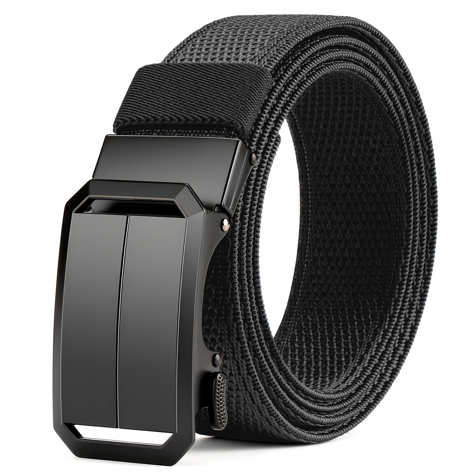 Temu Premium Elastic Nylon Strap Featuring An Automatic Metal Clasp, Adjustable, Sturdy, And Comfortable For Men And Women-image