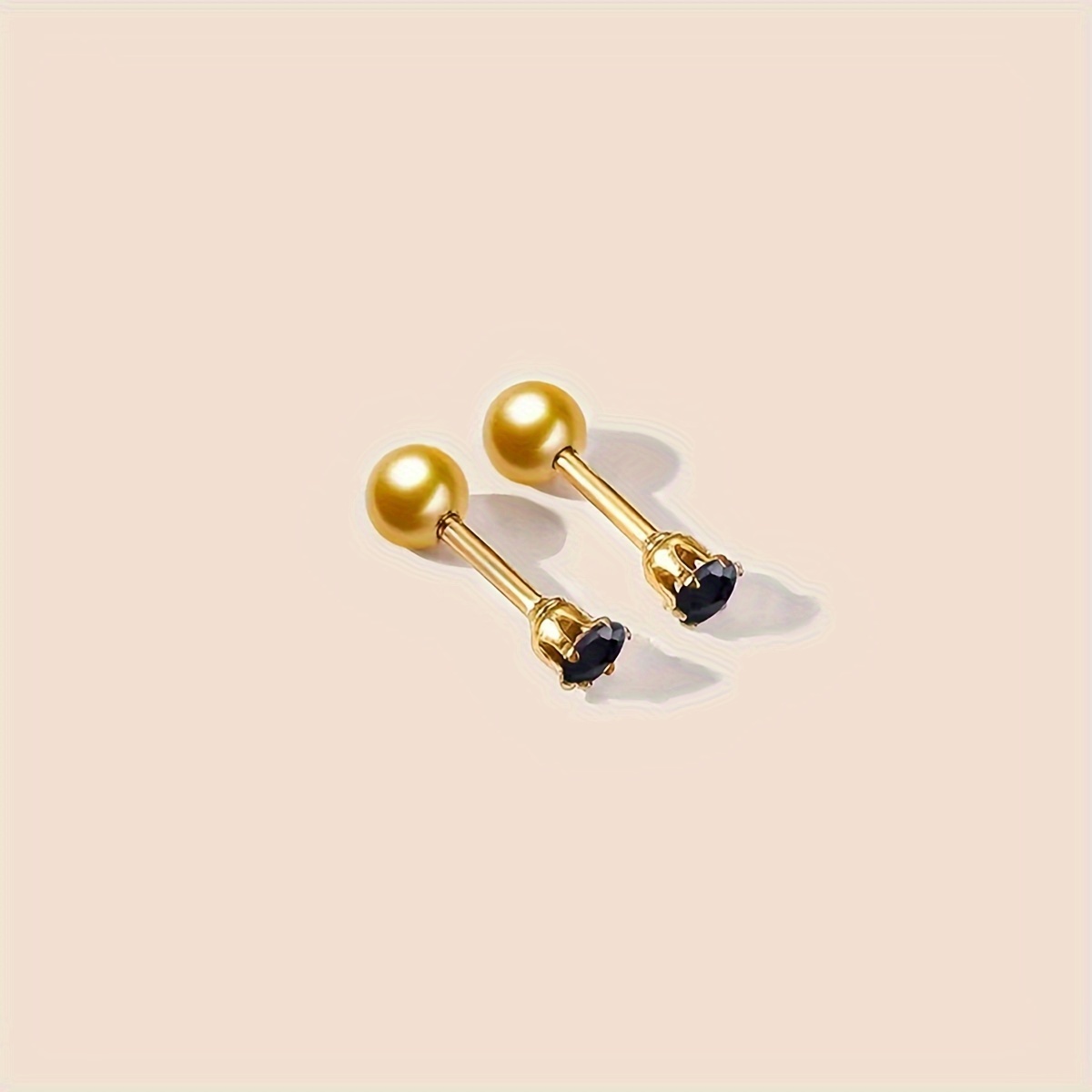 Fashionable Zirconia Hypoallergenic Small Stud Earrings