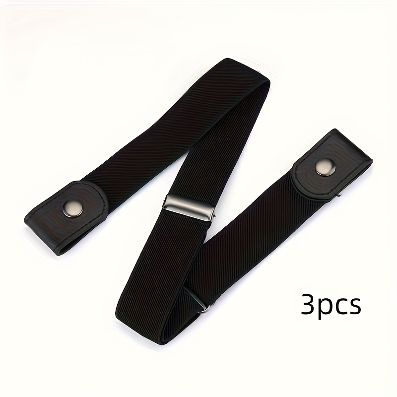 E-shop 3er-Pack Unsichtbare Schnalle Nahtlose Elastische Bundbänder, Geeignet für Alle Arten von Hosen, Verstellbare Größe, Erhältlich in Verschiedenen