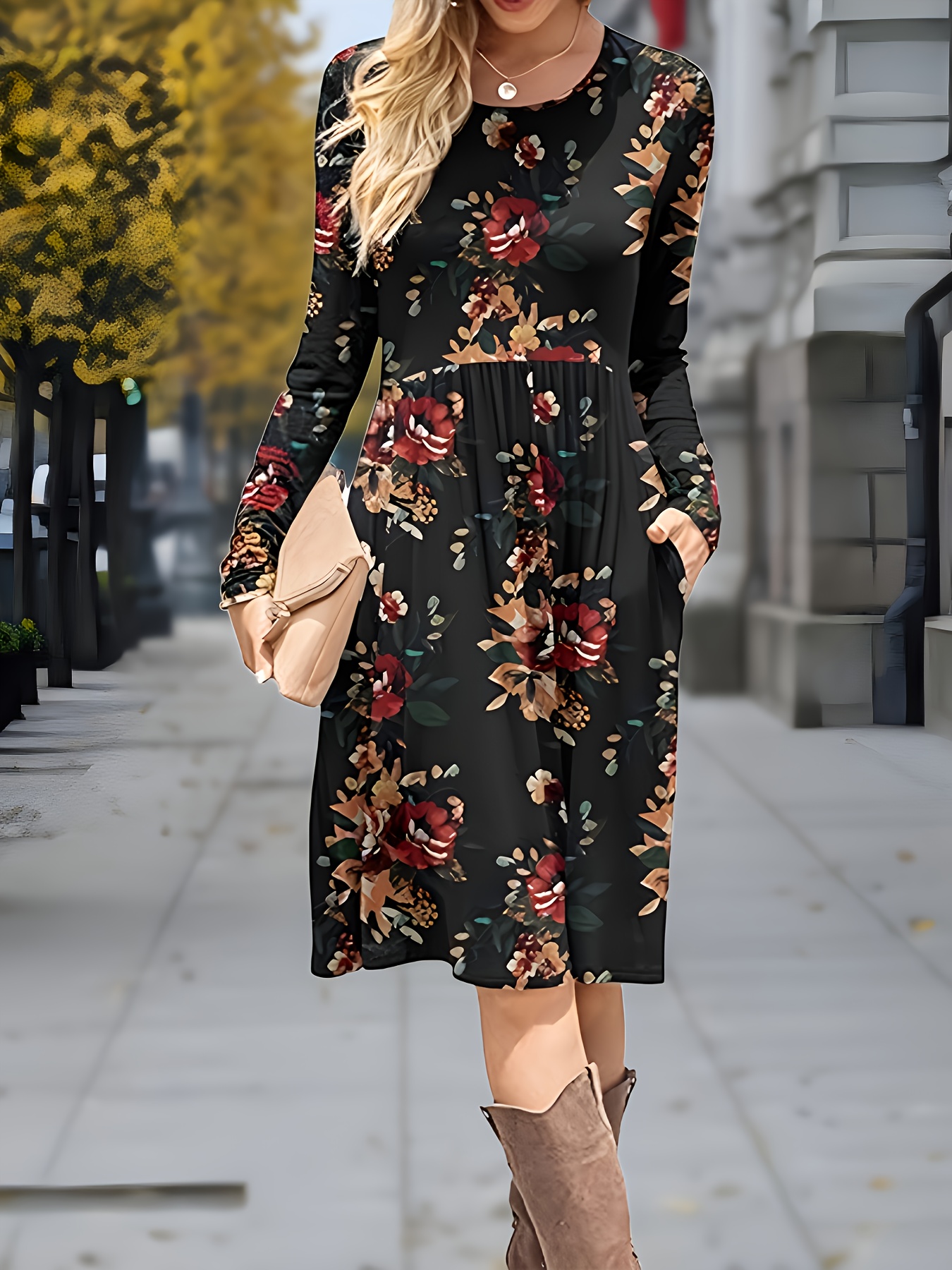 fall midi dresses 2019 Cabana Life - Myers Tie Waist Midi Dress - Blue main image 0