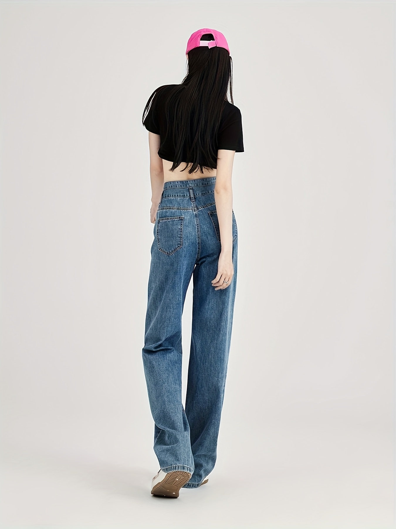 Petite Pear Shape Jeans Vintage High Waisted Jeans Women Suitable