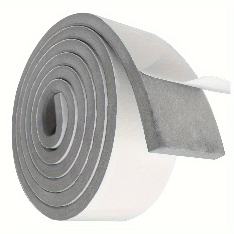 

Self-adhesive Foam Tape Roll - 50mm W X 10mm T X 3m L, Weatherproof Sealing Strip For Doors & Windows, Soundproof, Shock Absorbing, Collision Prevention, Gap Filler - Gray