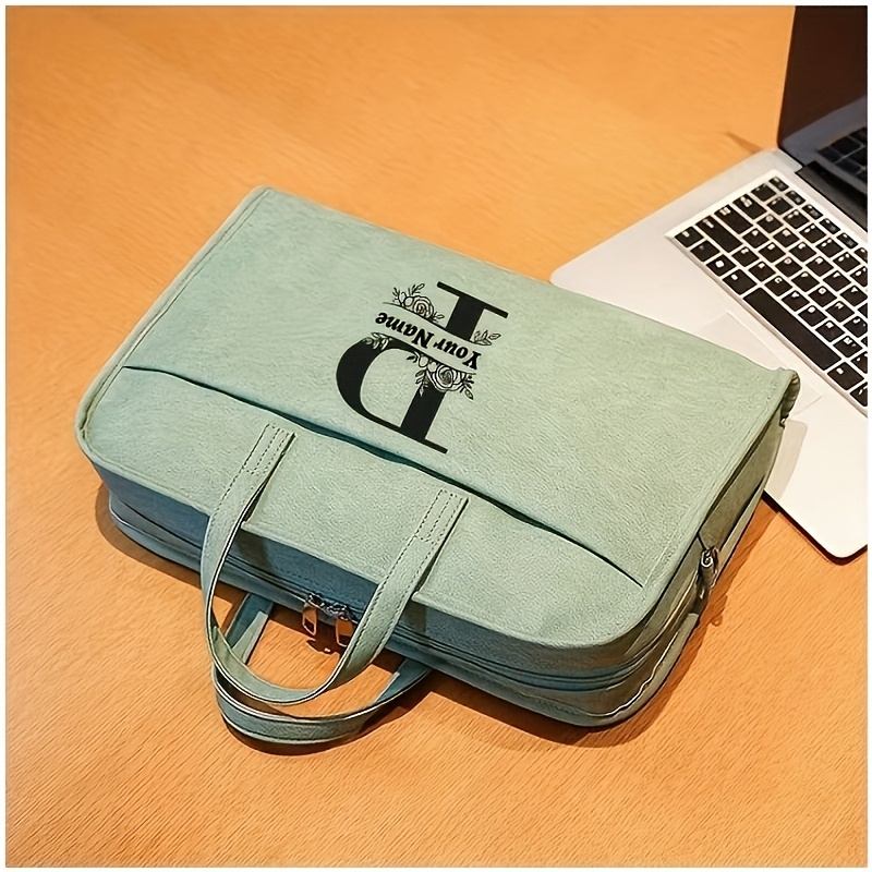 Personalized 15.6-Inch PU Notebook Bag