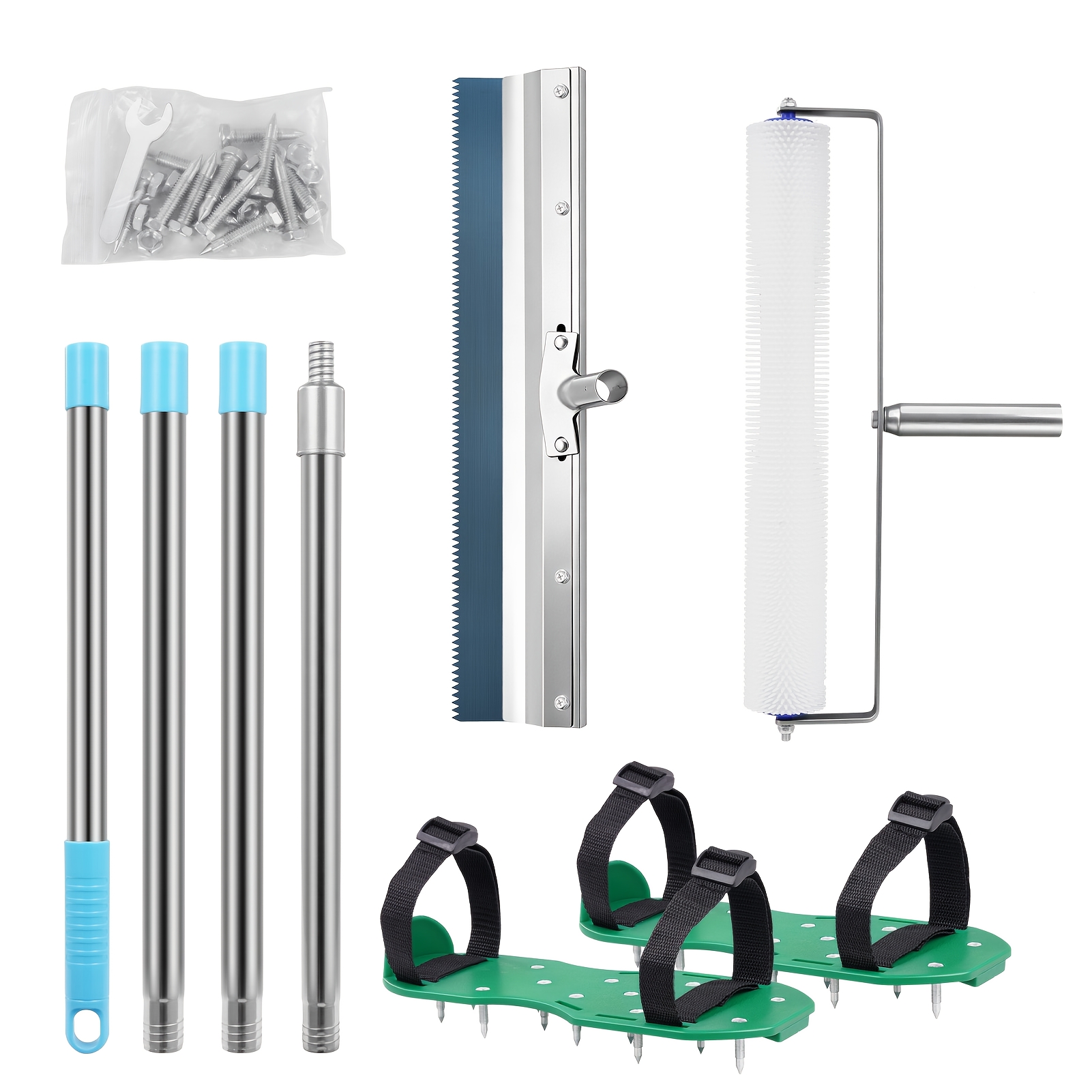 Tool Kit, Floor Leveling Tool Kit, Professional Cement Tools, Suitable For Home Renovation And Construction Projects