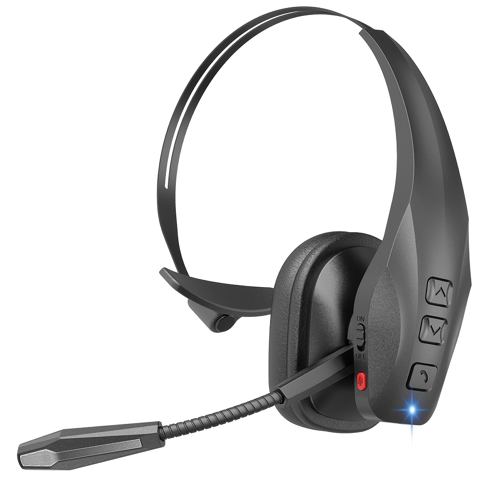 Wireless Headset Designed for Truckers Featuring AI Noise Cancellation, 65 Hours of Talk Time, a Mute Button, And Multipoint Connectivity, Suitable for Truck Drivers And Mobile Phones