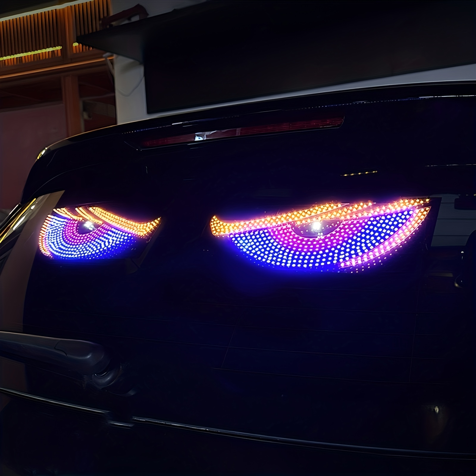 2 piezas   decorativa led   para automóviles, luz    , luz de exhibición para ventana trasera de coche, luz de neón, alimentación por usb, adecuada para autos, camionetas y suv, regalo  