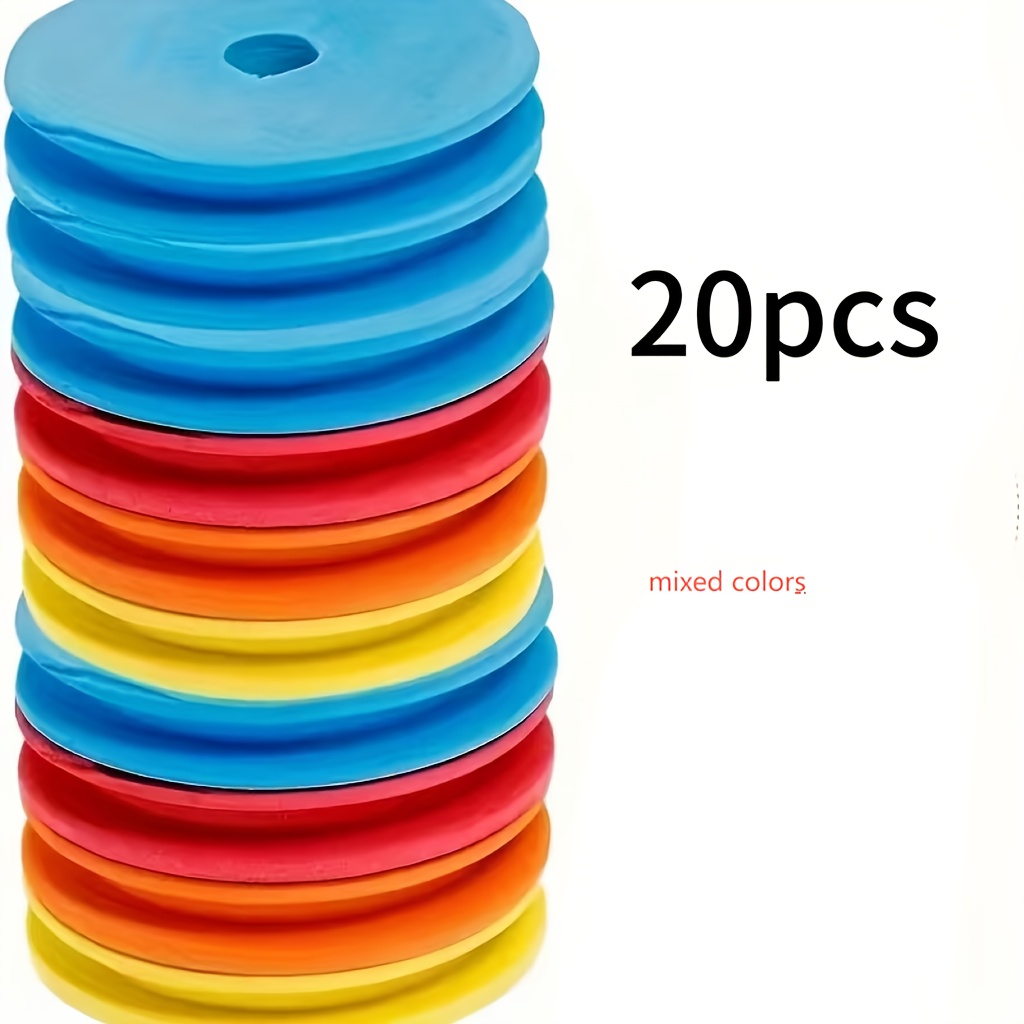 20pcs Eva Fishing Line Spools – Durable Foam Rig Winders, -free Hook And Leader Organizers, Bright Mixed Colors For Easy Sorting