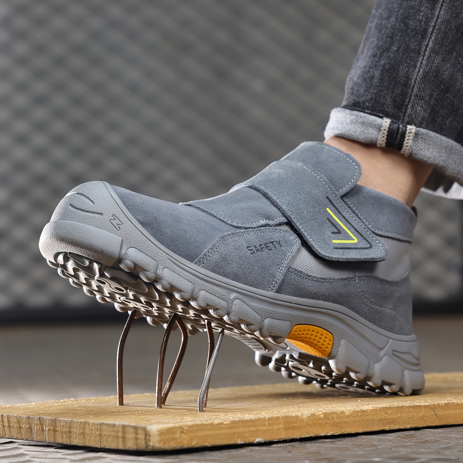 mens womens heavy duty steel toe safety work boots Temu United