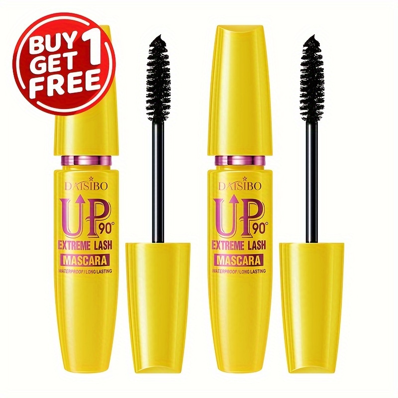 Image of Buy 1 Get 1 Free Daisibo Liquid Fiber Mascara - 4d Waterproof Suitable For Skin Types, Ultra Long Lasting Volume & Curling Lash Lift, 360° Spiral Brush For Volume, Daily Wear & Swimming, Black Mascara