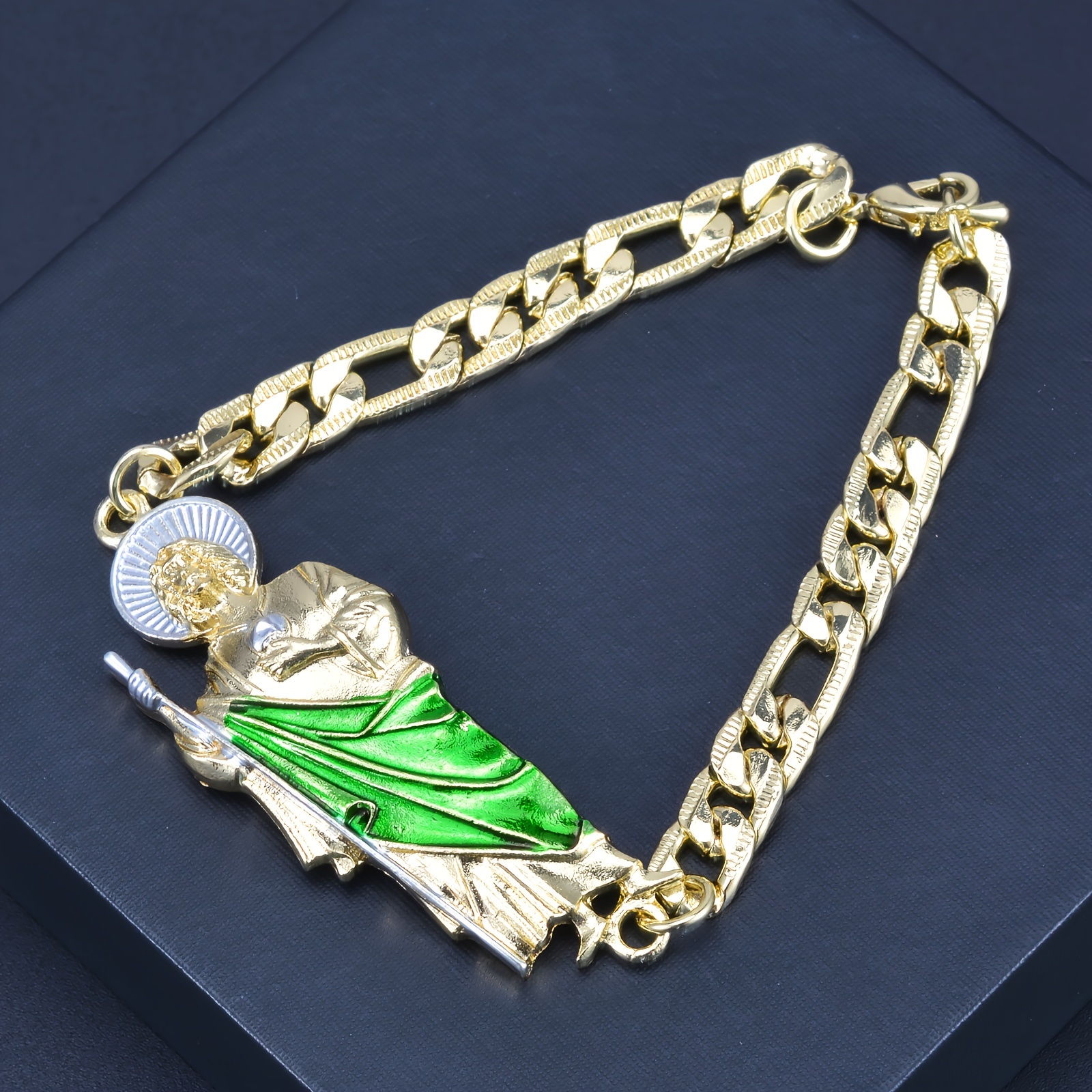 

1pc St. Jude's Chain, Classic Religious Jewelry, Holiday Gift, Suitable For Men And Women