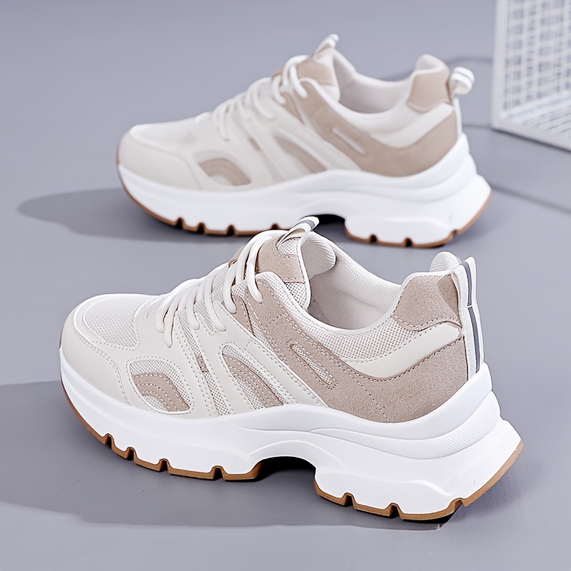 Women's Breathable Mesh Sneakers - Lightweight, Comfortable Low-Top Running Shoes with Casual Lace-Up Design for All Seasons