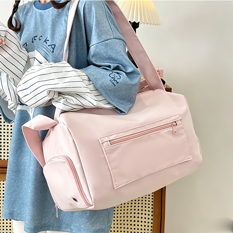 TEMU Cahvin Koeinz Women's Large Capacity Gym Tote Bag Suitable For Swimming, Yoga, Travel & Commuting - Lightweight Shoulder Bag With Material,