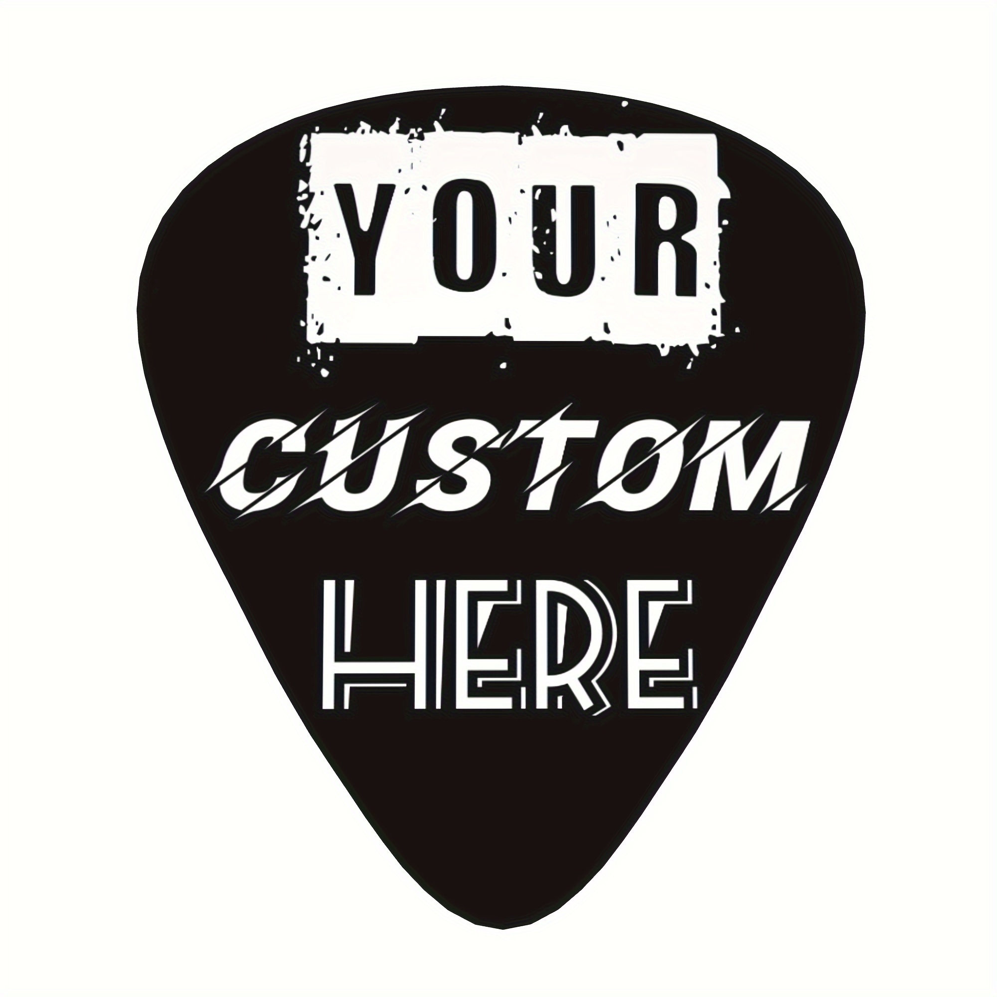 

Customizable Guitar Picks 12-pack, Personalized Plectrums For Acoustic, Electric Guitars, Bass, Ukulele - Ideal , Music Lovers For Birthday, Christmas - Durable Abs, 3 Sizes: 0.46mm, 0.71mm, 0.96mm