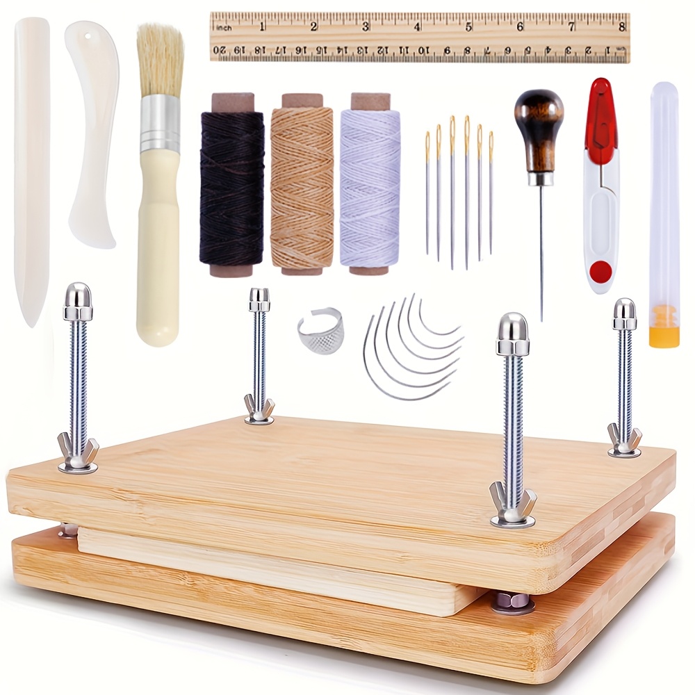 Book Binding Press, Book Press Bookbinding - Wood Book Binder Kit | Handgemaakte bookbindende maker -tool voor studenten, leraren of handwerkliefhebbers