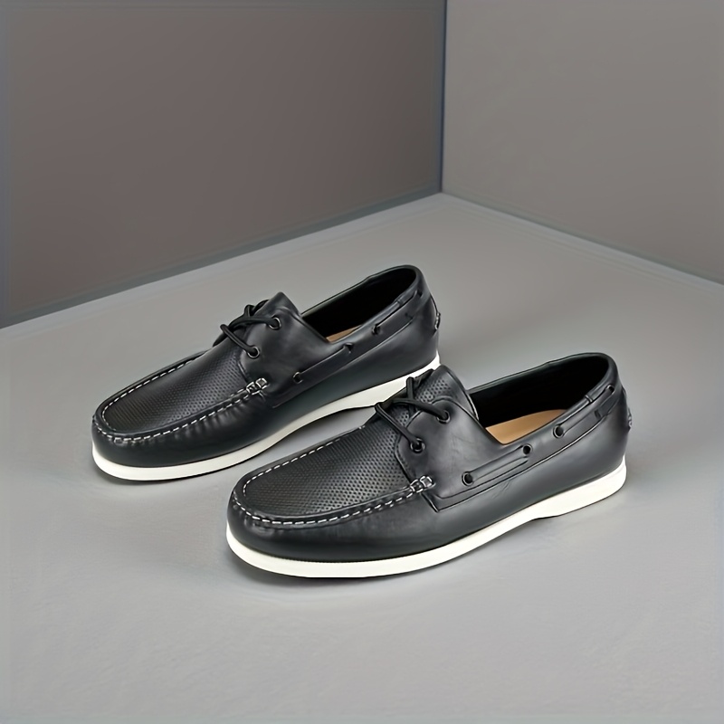 2025 New Gift Men's Ankle Strap Boat Shoes Loafers Business Casual Multi-Scene