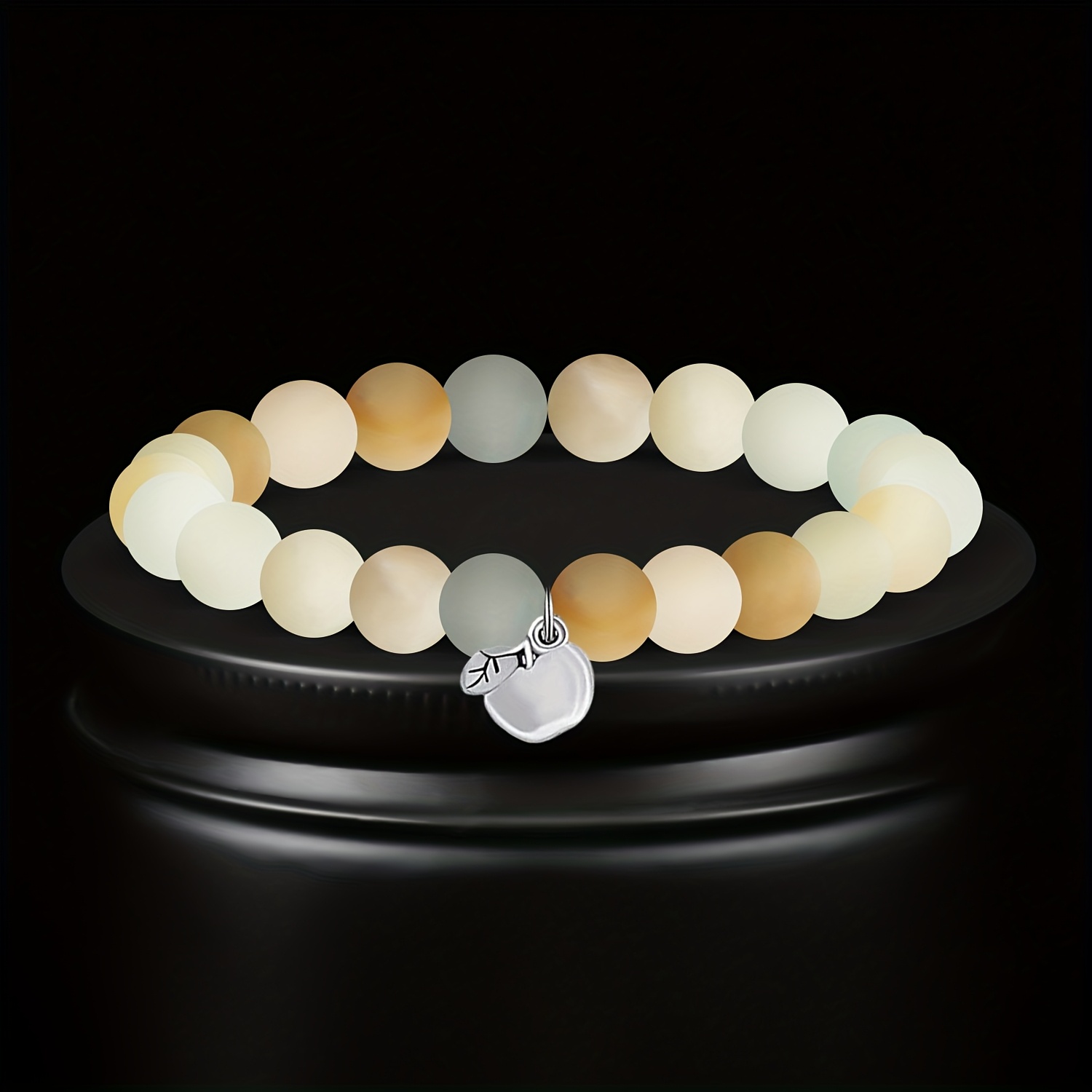 Natural Stone Beaded Bracelet, Valentine's Day Gift