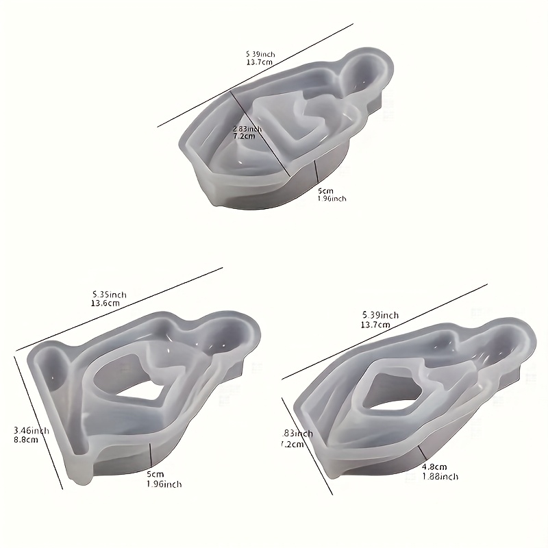 Image of Resin Casting Molds 3pcs Of Silicone Mold - Human Body Meditation Thinking Design Mold, Epoxy Resin And Gypsum Concrete Casting - Suitable For Diy Home Decoration Craft Products