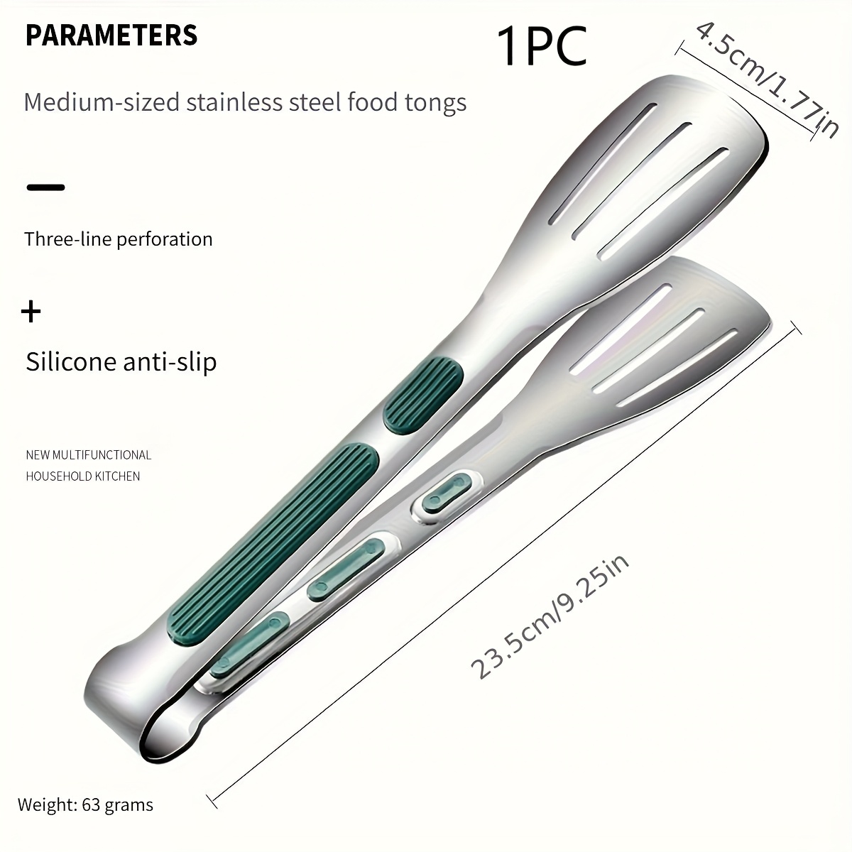 Stainless Steel Kitchen Tongs for Cooking and Serving