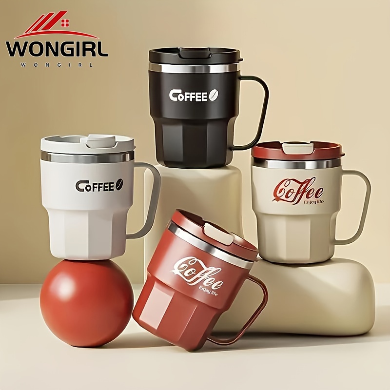 

Wongirl Mug Lid - Double-walled, Bpa-free, -, 304 Steel, -, Bottom, In /red/, For / /dining, For Christmas/'s/ Day, Cup