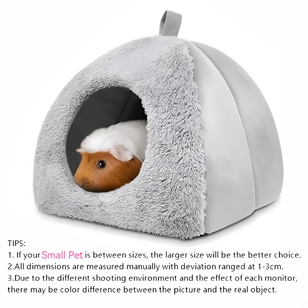 Guinea Pig Hideout House Cozy Guinea Pig Bed Hamster House Washable Cage Accessories Warm Bed Small Animal Hideout For Hedgehogs Dwarf Rabbits