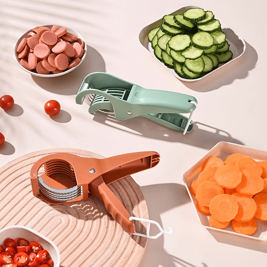 Portable Multi-Blade Fruit Slicer for Quick Cutting
