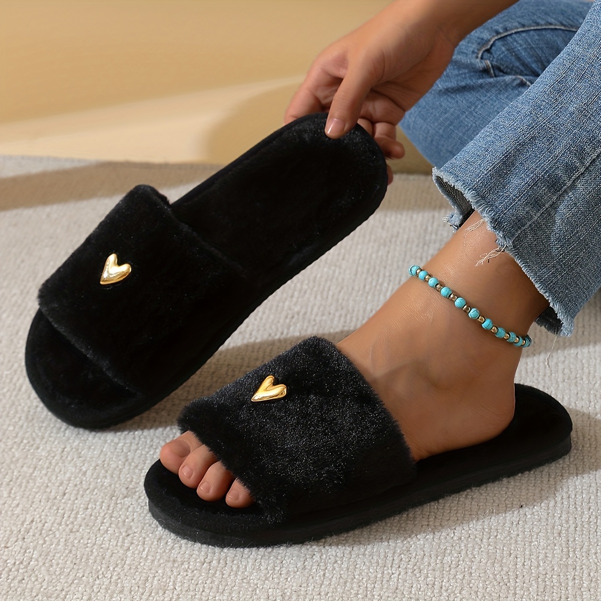 bedroom slippers womens sold on Temu United States