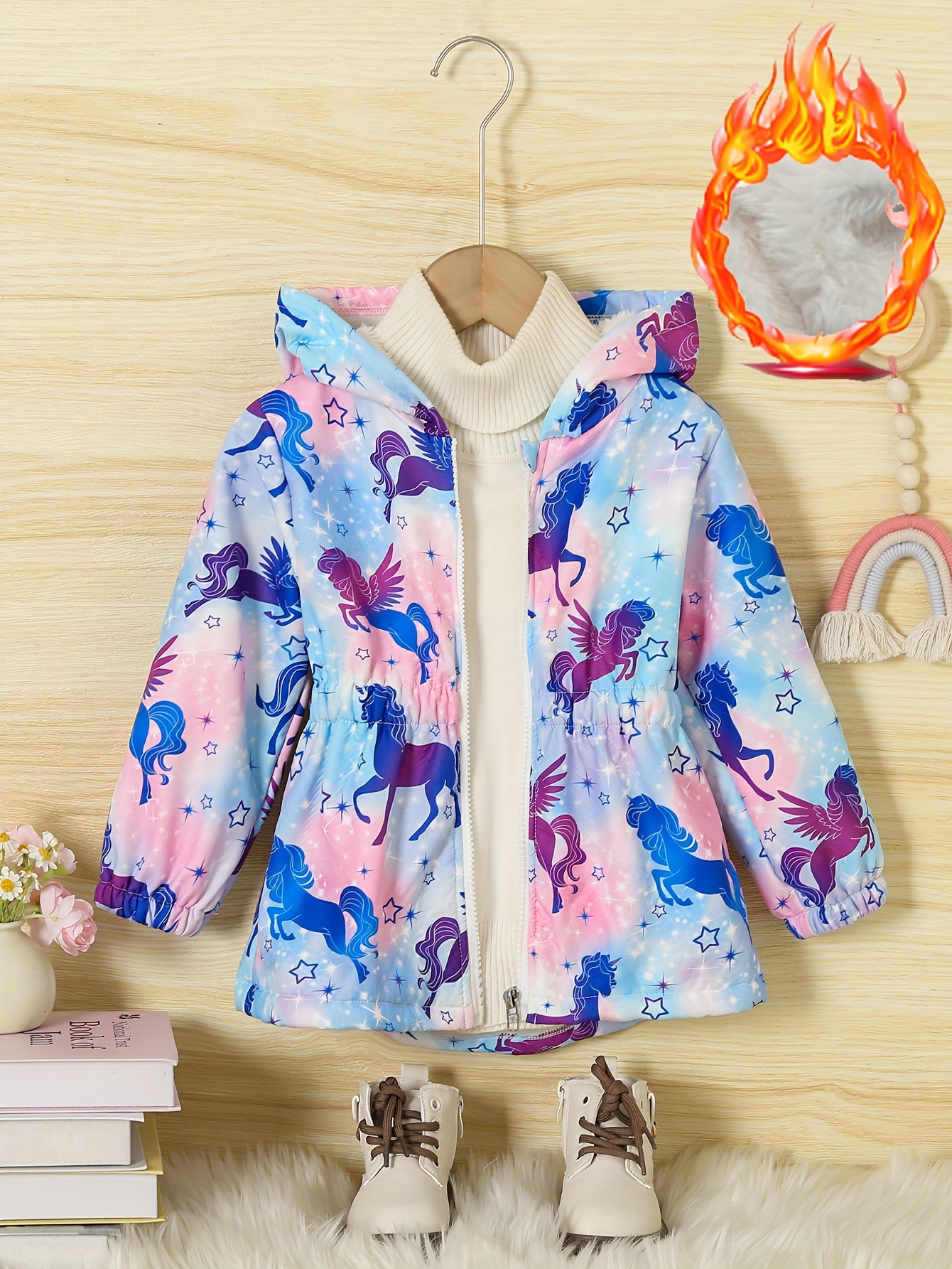 Manteau licorne fashion fille