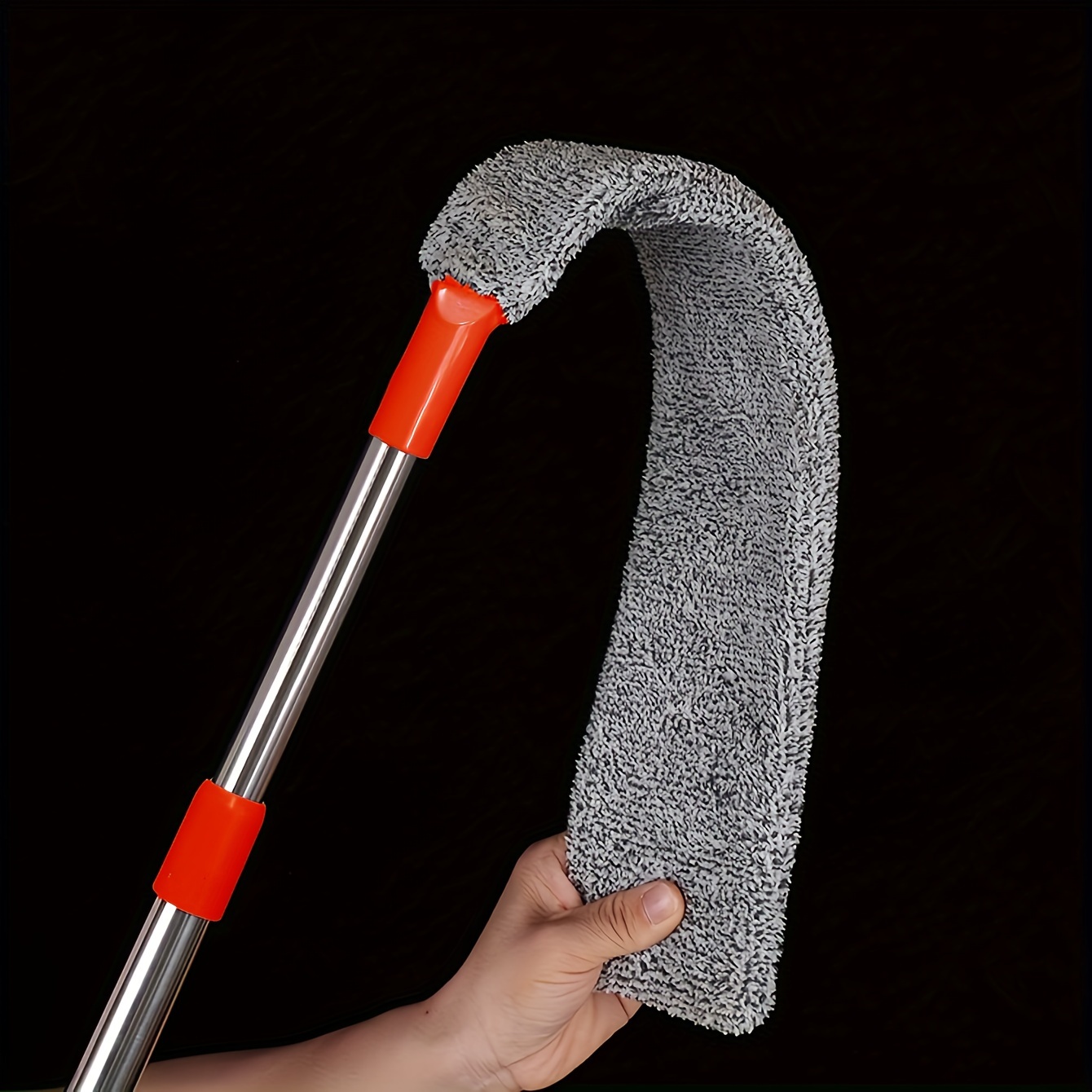 

Extendable Microfiber Duster With Long Handle - Washable, Retractable Cleaning Brush For Under Appliances, Furniture & Couch