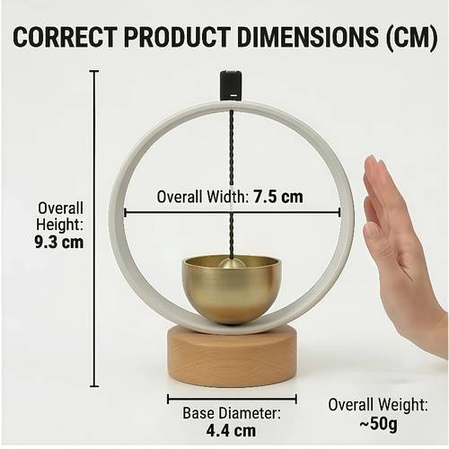 1pc Tibetan Singing Bowl Door Bell, Handmade Copper Meditation Chime, Yoga Sound Healing Shui Bell, Portable Round Doorbell for Home Decor, Relax Gift