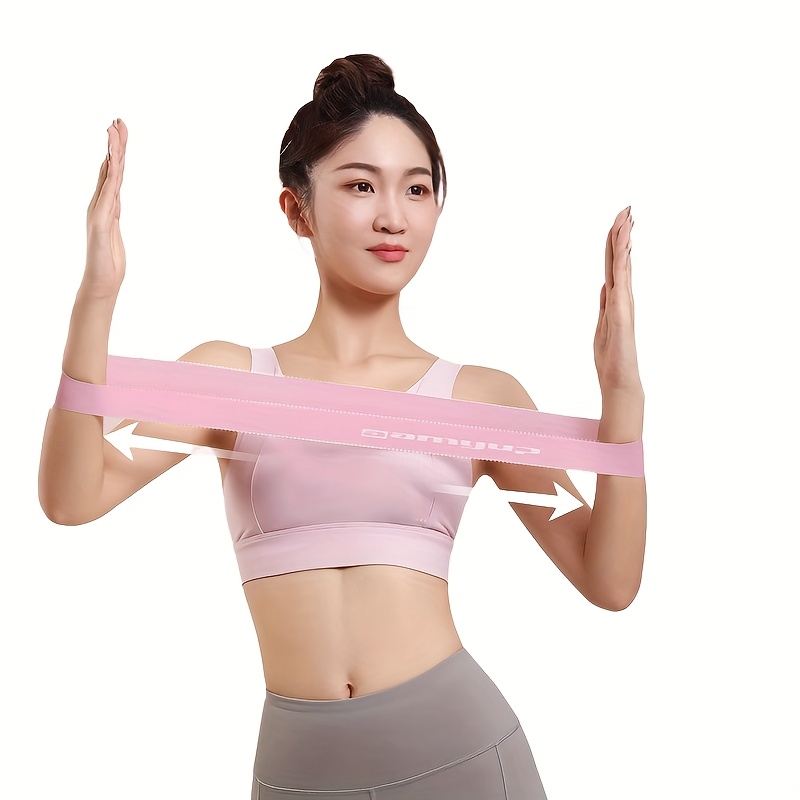 Yoga Stretch Strap, Practice Buttocks Ring Strap Elastic Ring, Macaron Color, TPE Material, Can Be Used for Fitness, Body Stretching, etc