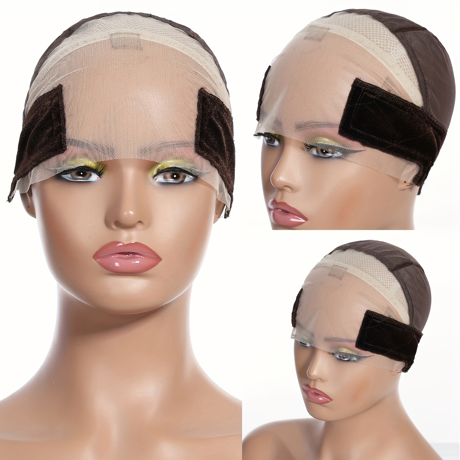 11x5 lace max wig grip cap for women non slip adjustable wig caps holds glueless wigs   in place reusable hd lace cap with headband for lace front wigs   fits all Product details 0