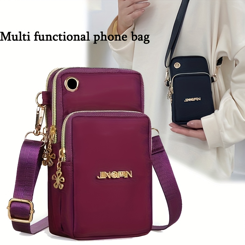 

1pc Crossbody Phone Bag For Women, Shoulder , , Polyester Lined, - Purse