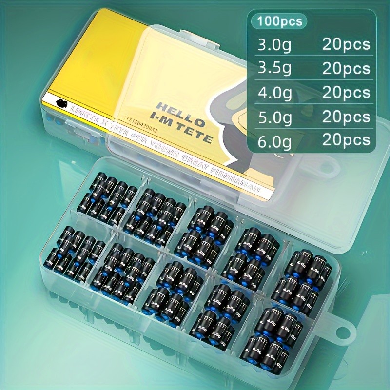 Adjustable Fishing Lead Weight Set, 50-100pcs, Cuttable Lead Sinkers 3g-6g for Freshwater Saltwater Fishing, Essential Fishing Tools, Major Material Lead